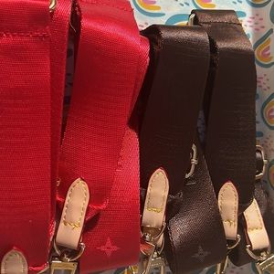Nylon & Leather Crossbody Straps